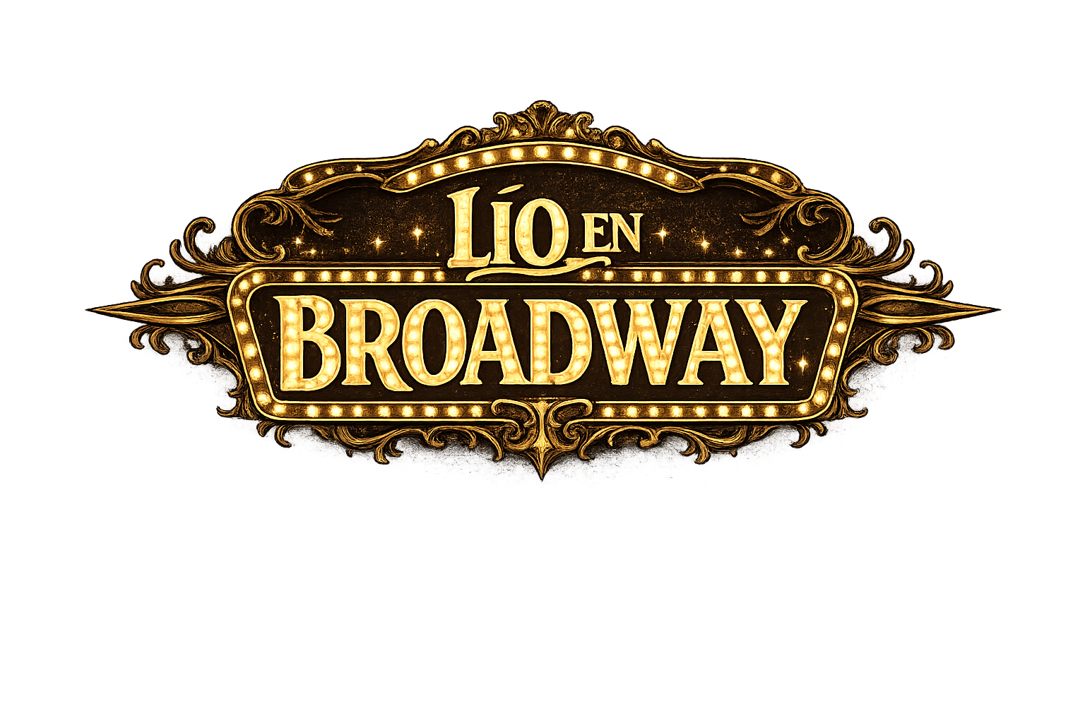 Lío en Broadway Logo